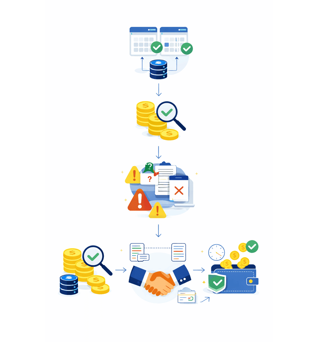 Financial data verification and reconciliation